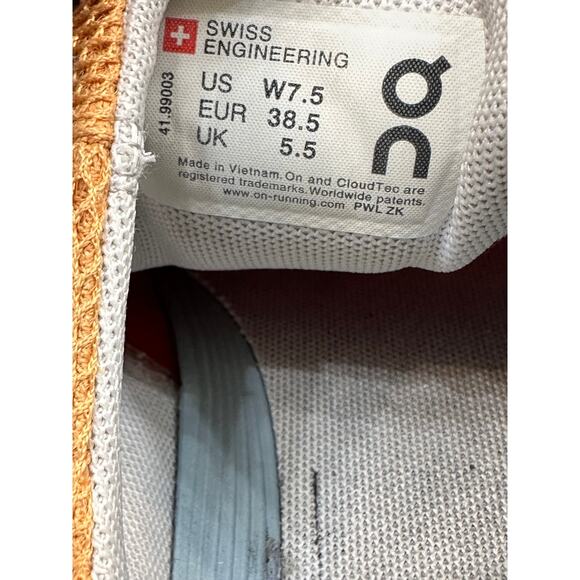 On Cloudswift Copper Frost Women’s Running Shoes - Picture 8 of 8